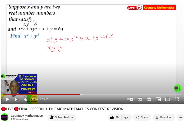 online maths lesson 1