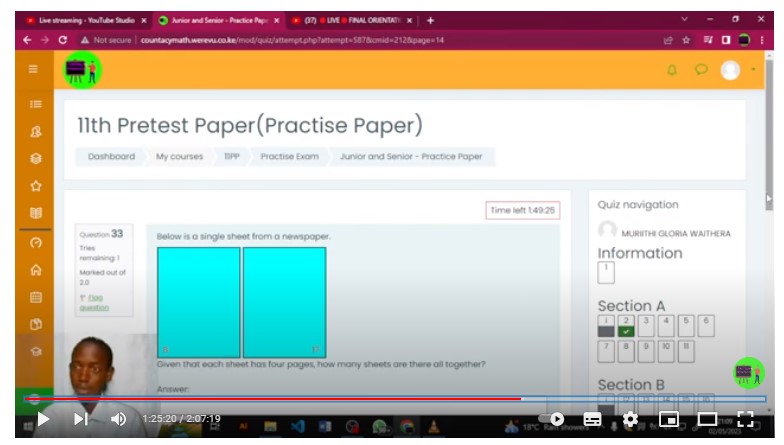 online maths lesson 4